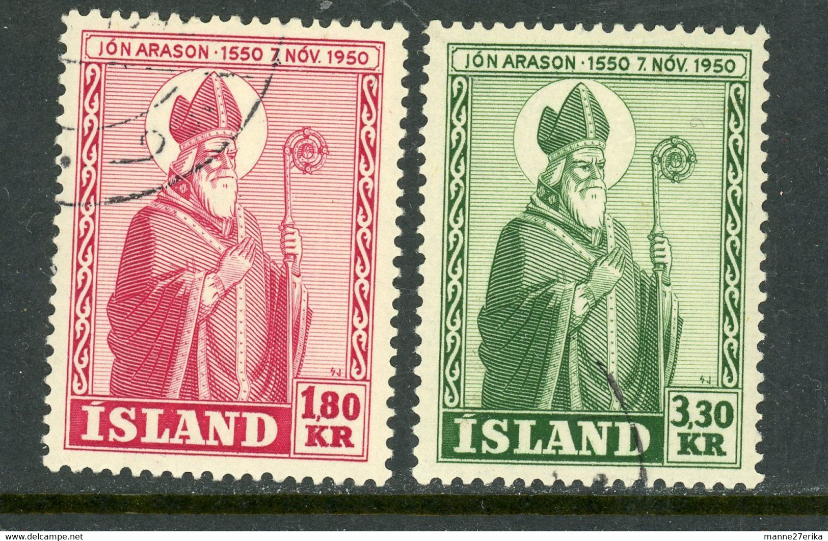 Iceland USED 1950 Bishop John Arason - Sonstige & Ohne Zuordnung