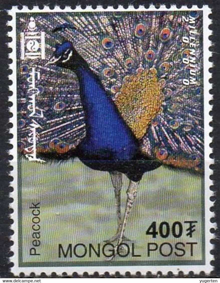 MONGOLIA - 1v MNH** Peacock Exploration Of Charles Darwin Birds Peacocks Paons Pfauen Pavos Reales Aves Vögel - Paons