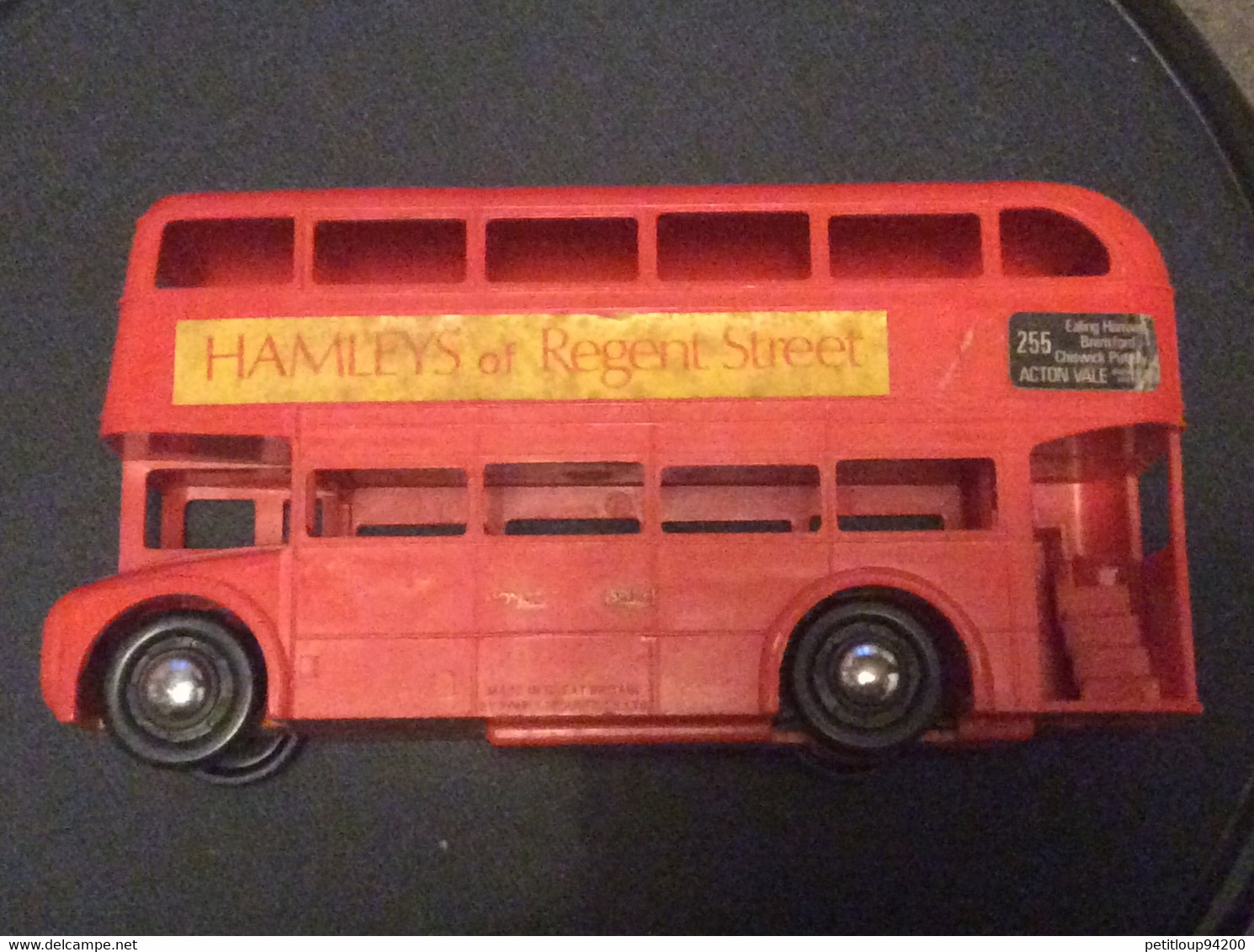 BUS LONDON TRANSPORT Double Decker Bus  TOY BUS  Romex Industries  EX TRI-ÀNG  Made In Great Britain  ANNEE 1950 - Camiones, Buses Y Construcción