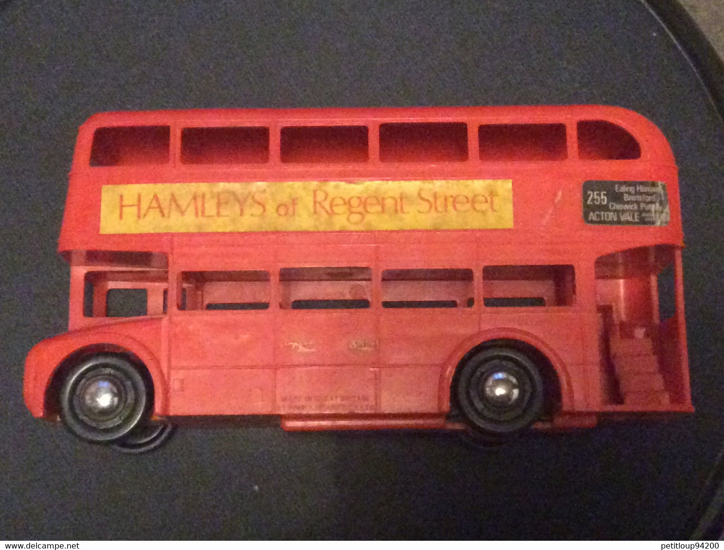 BUS LONDON TRANSPORT Double Decker Bus  TOY BUS  Romex Industries  EX TRI-ÀNG  Made In Great Britain  ANNEE 1950 - Camions, Bus Et Construction