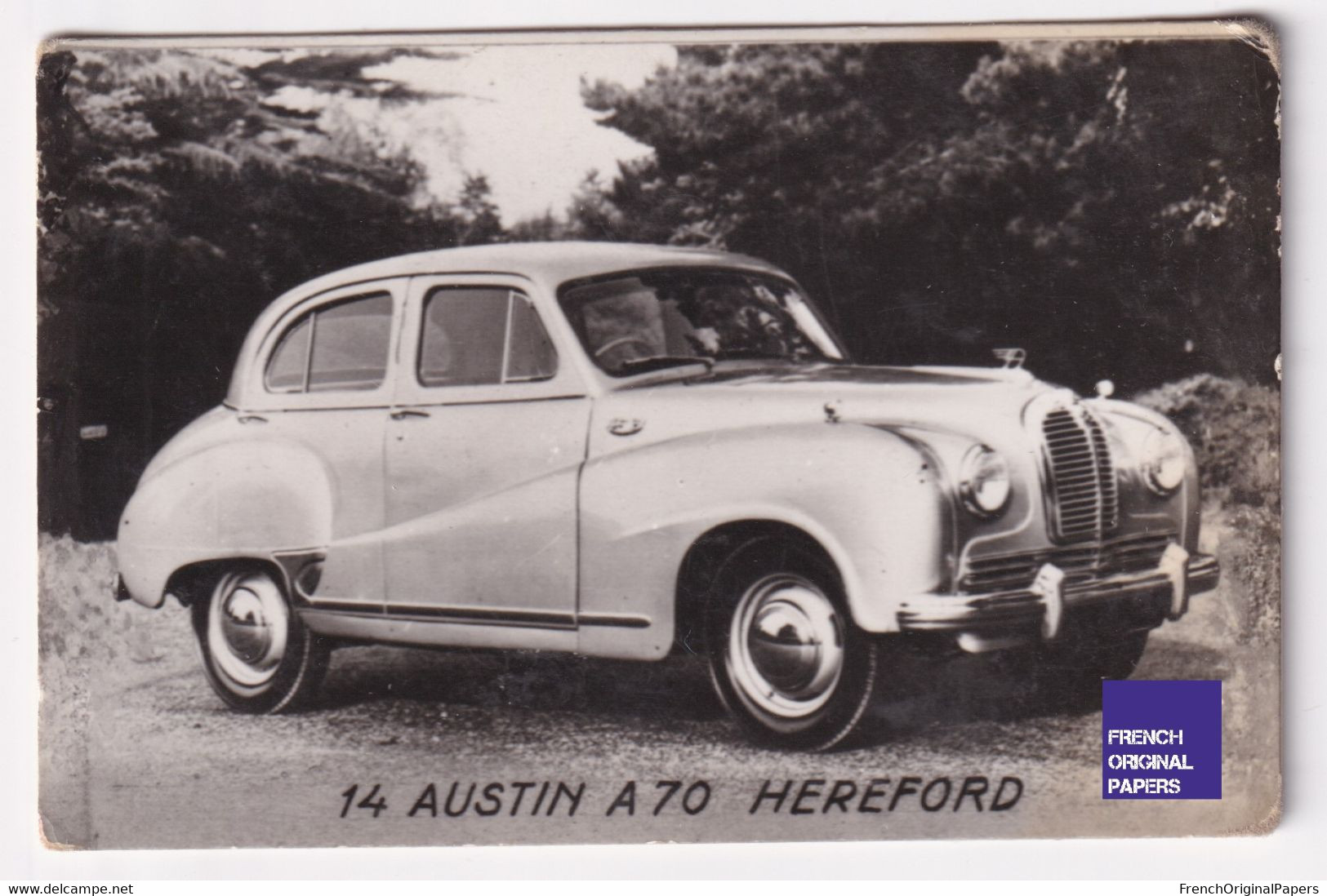 Petite Photo / Image 1950/60s 4,5 X 7 Cm - Voiture Automobile Austin A70 Hereford A44-10 - Other & Unclassified