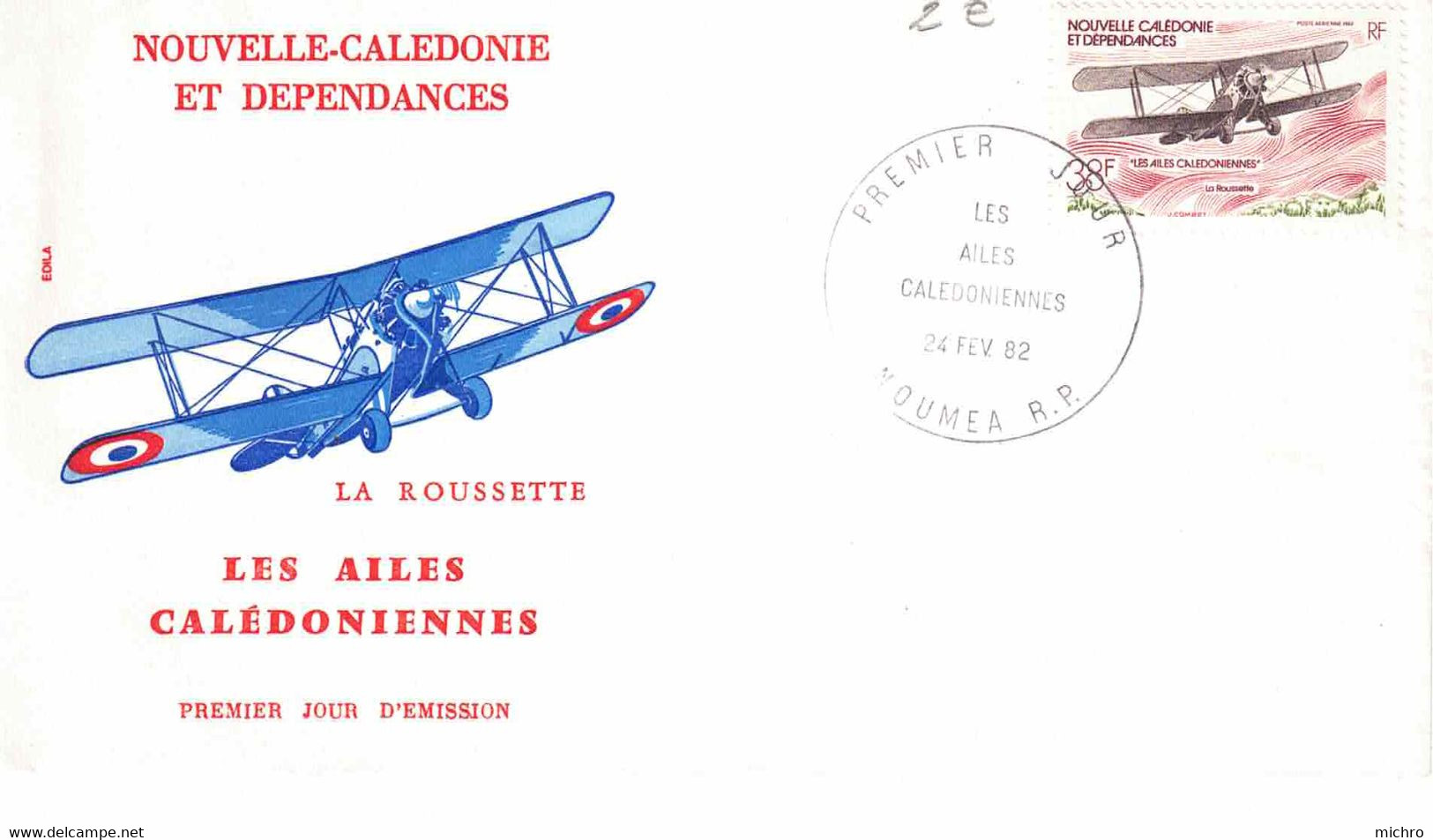 NOUVELLE CALEDONIE - Enveloppe Maximale 1er Jour Des AILES CALEDONIENNES - AVION  - 1100121 - Sonstige & Ohne Zuordnung