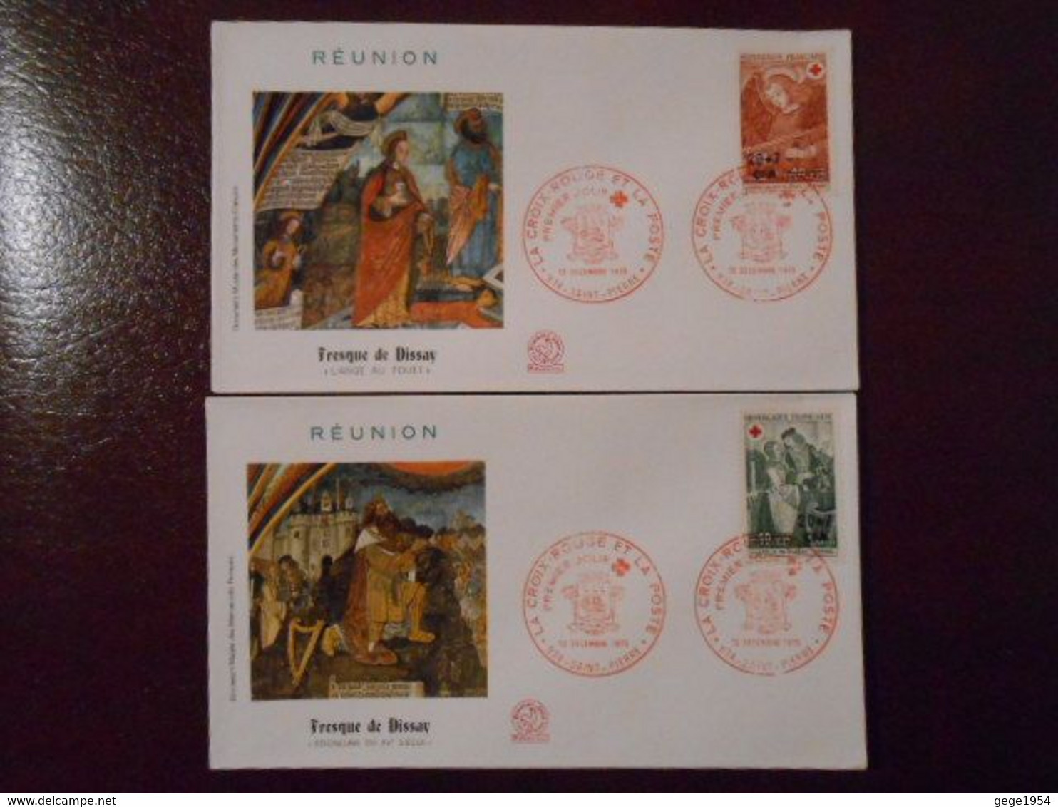 REUNION FDC YT 391/392 CROIX-ROUGE 1970 - Andere & Zonder Classificatie