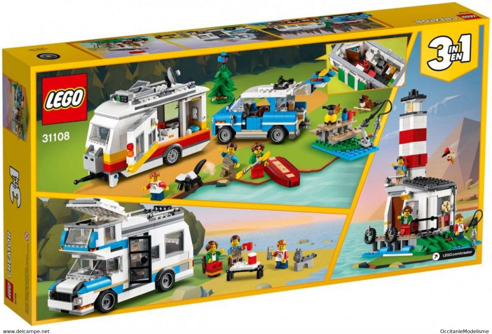 Lego Creator - LES VACANCES EN CARAVANE EN FAMILLE Réf. 31108 Neuf - Non Classificati