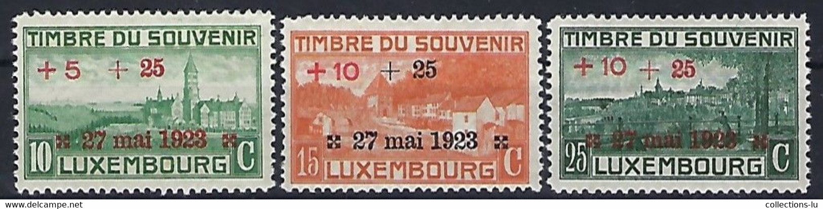 Luxembourg - Luxemburg , Timbres 1923  Série Monument Aux Morts - 1iere Guerre Mondiale  MNH **  VC 14,- - Blocks & Sheetlets & Panes