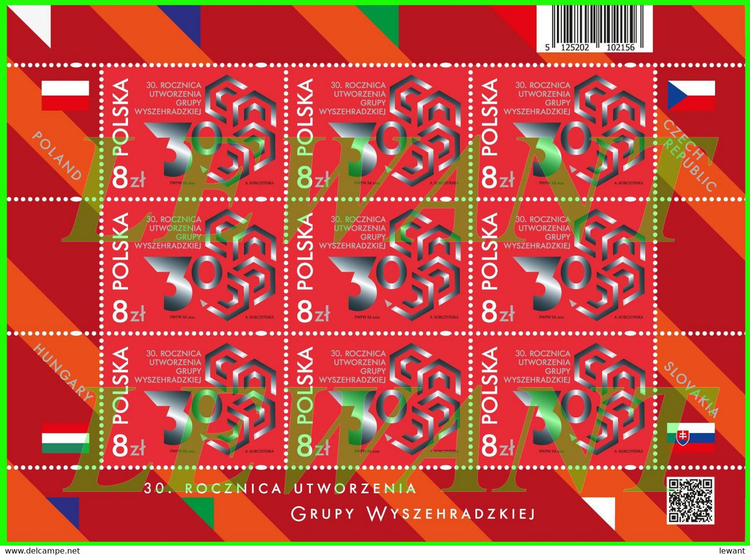 2021.02.15. Visegrad Group - Joint Polish, Czech, Slovakia, Hungary Edition - MNH Sheet - Ungebraucht