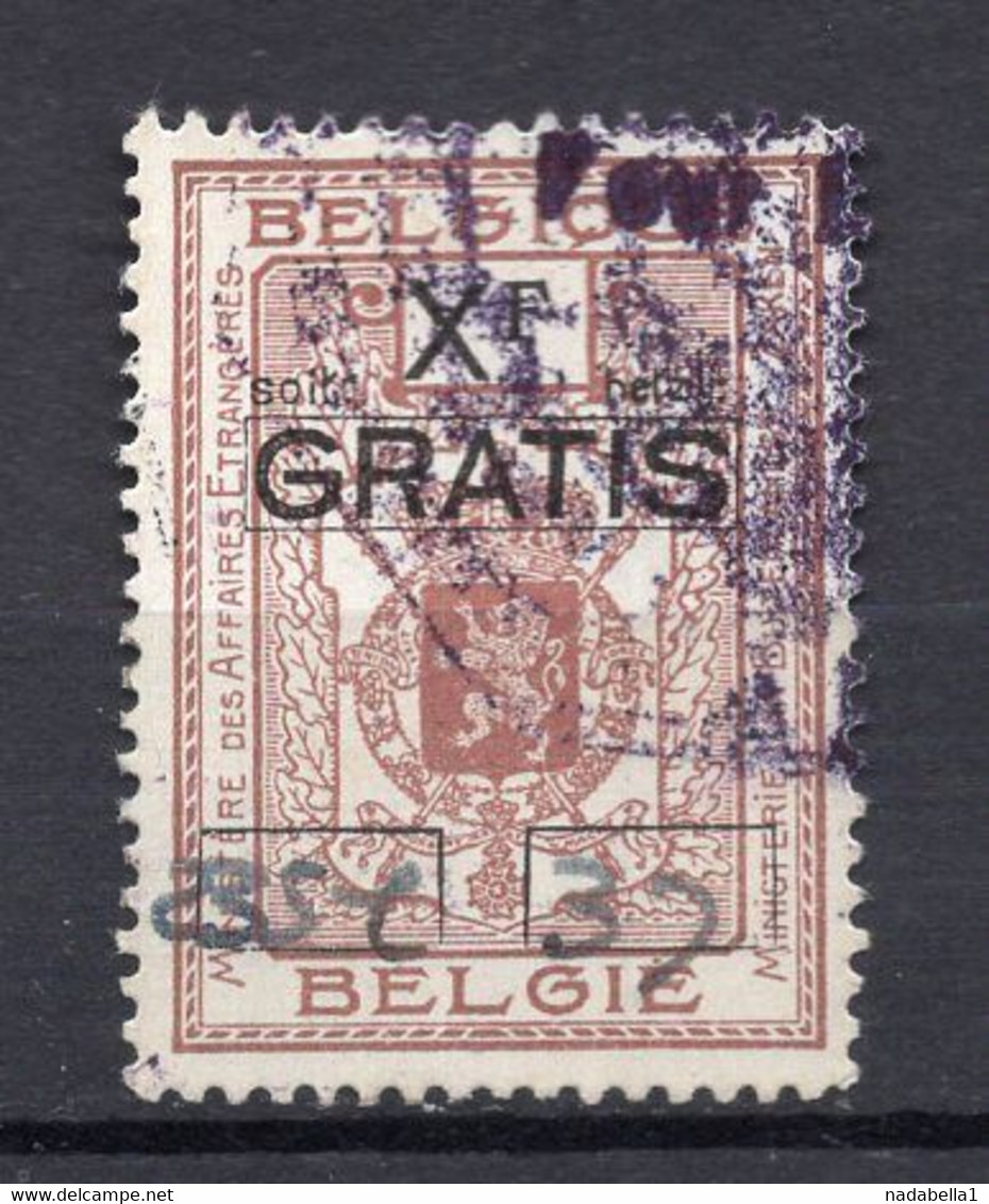 BELGIQUE, FREE REVENUE STAMP, USED - Francobolli