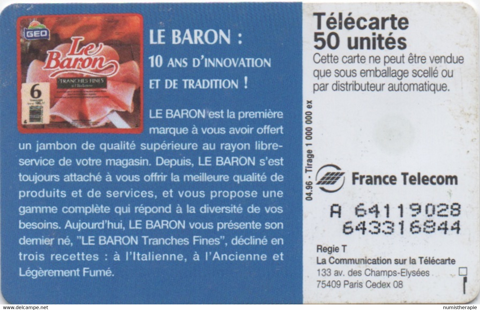 Le Baron : Jambon - Alimentation