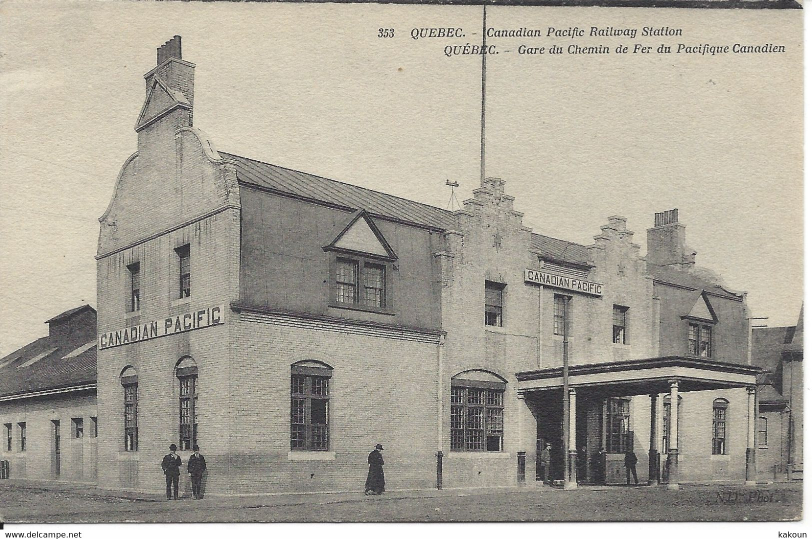 Gare Du Chemin De Fer Du Pacifique Canadien, Québec, ND Photo #353, (A.780) - Québec - La Cité