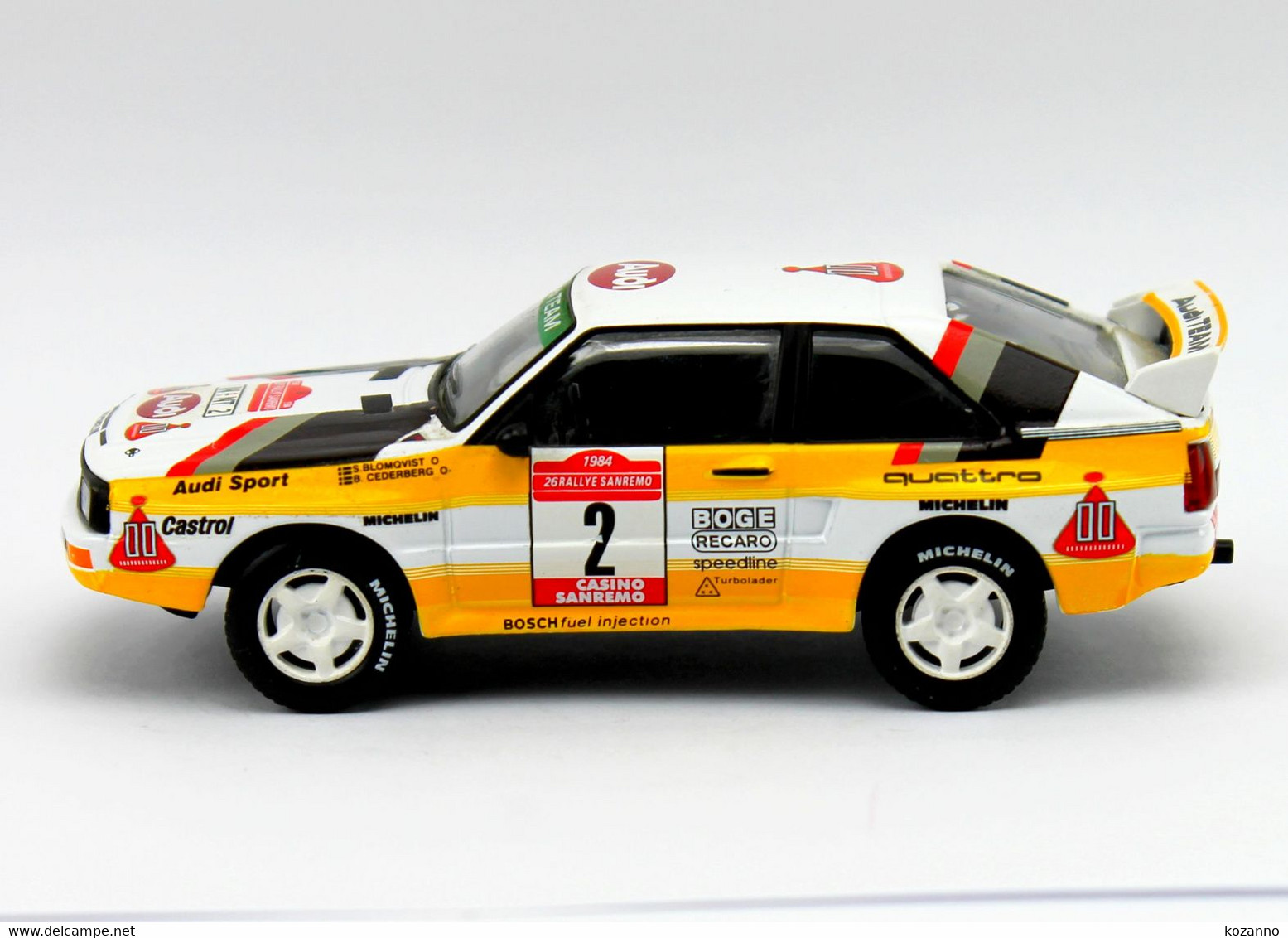 VOITURE MINIATURE - AUDI QUATTRO SPORT AUDI TEAM N°2 TOUR CORSE - ECH 1/43 - MODELE REDUIT AUTOMOBILE COURSE (75) - Corgi Toys