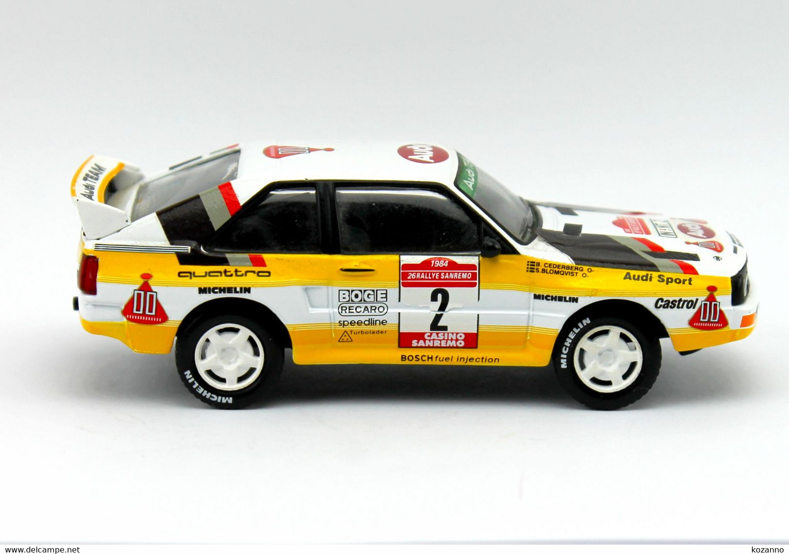 VOITURE MINIATURE - AUDI QUATTRO SPORT AUDI TEAM N°2 TOUR CORSE - ECH 1/43 - MODELE REDUIT AUTOMOBILE COURSE (75) - Corgi Toys