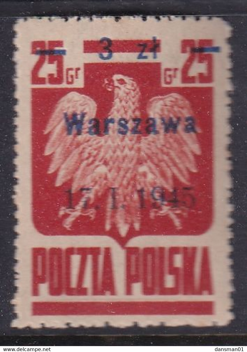 POLAND 1945 Warszawa Fi 348a Mint Hinged - Nuovi