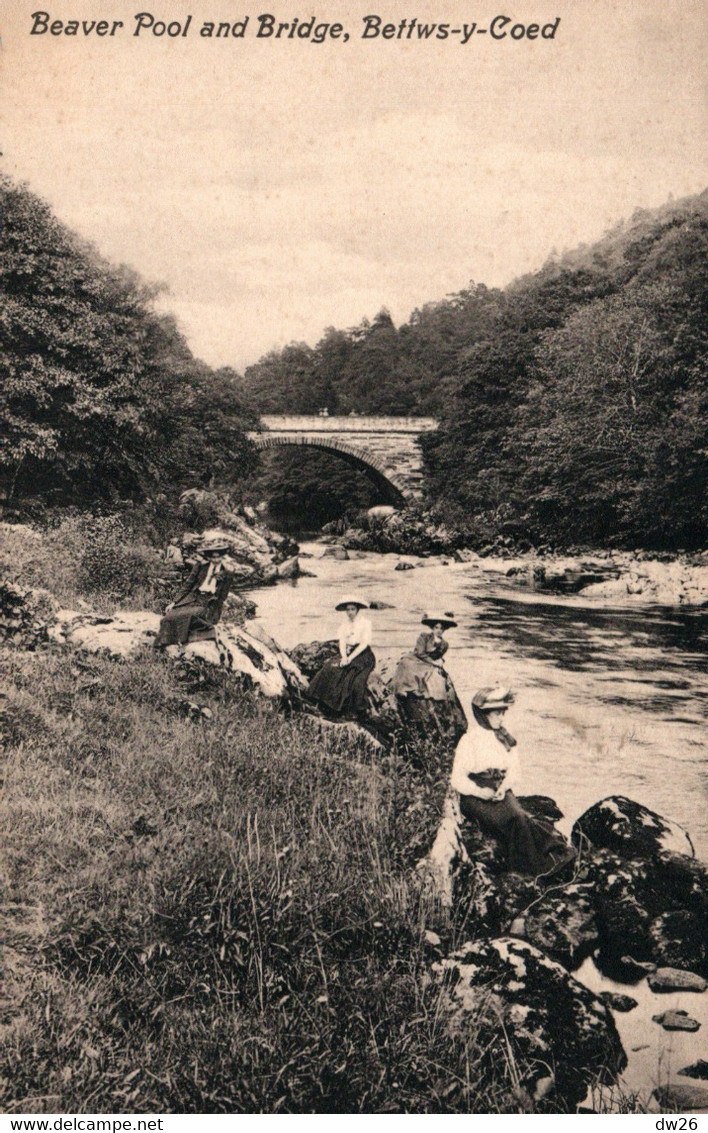 Beaver Pool And Bridge Bettws Y Coed (Betws, Walles) Valentine's Series - Postcard Non Circulated - Caernarvonshire