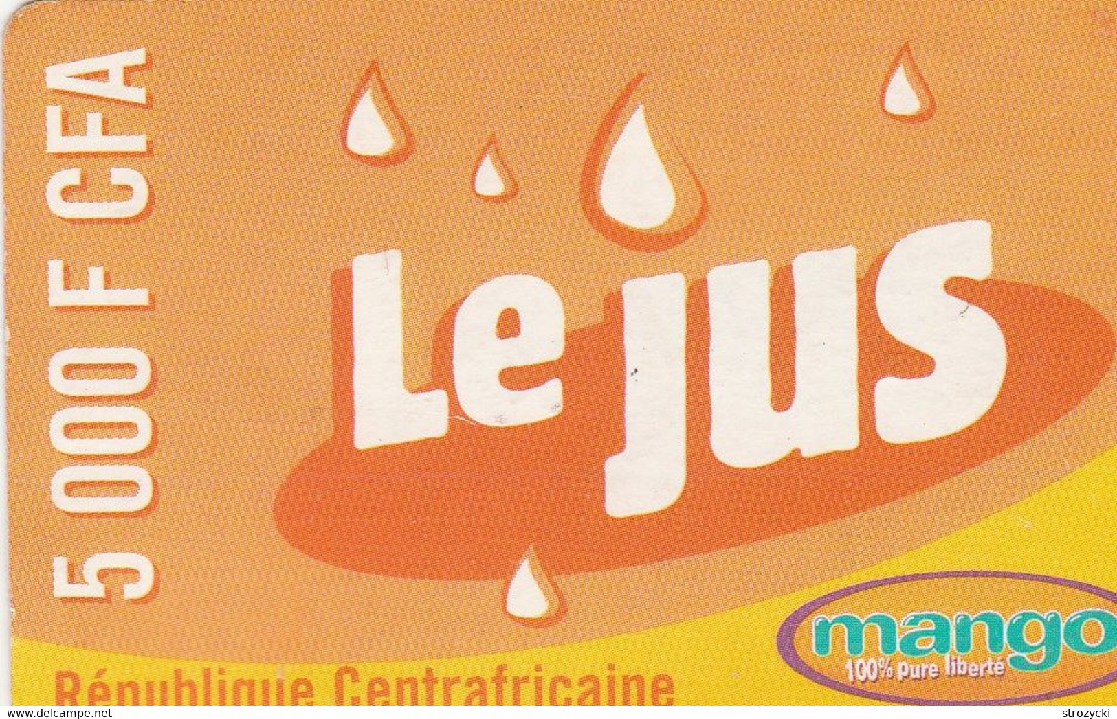 Central African Republic - Mango - Le Jus 5000 F CFA - Centrafricaine (République)