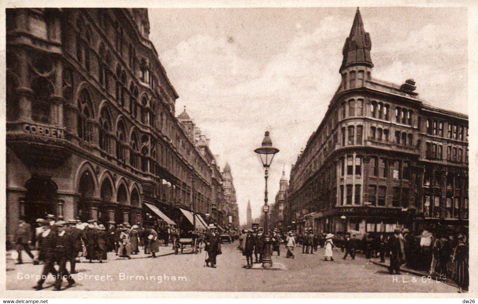 Birmingham - Corporation Street - Lang's Artistique Series N° A 134 - Postcard H.L. & Co. Ltd Non Circulated - Birmingham