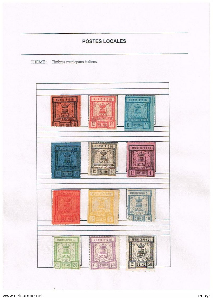 Ensemble De Timbres Municipaux Anciens - Unclassified