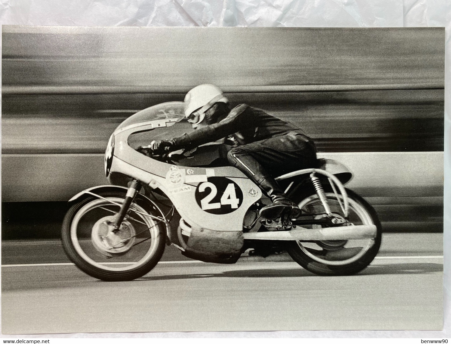 A Competitor In The Macau Motorcycle Grand Prix In 1968, Hong Kong Postcard, South China Morning Post - Motociclismo