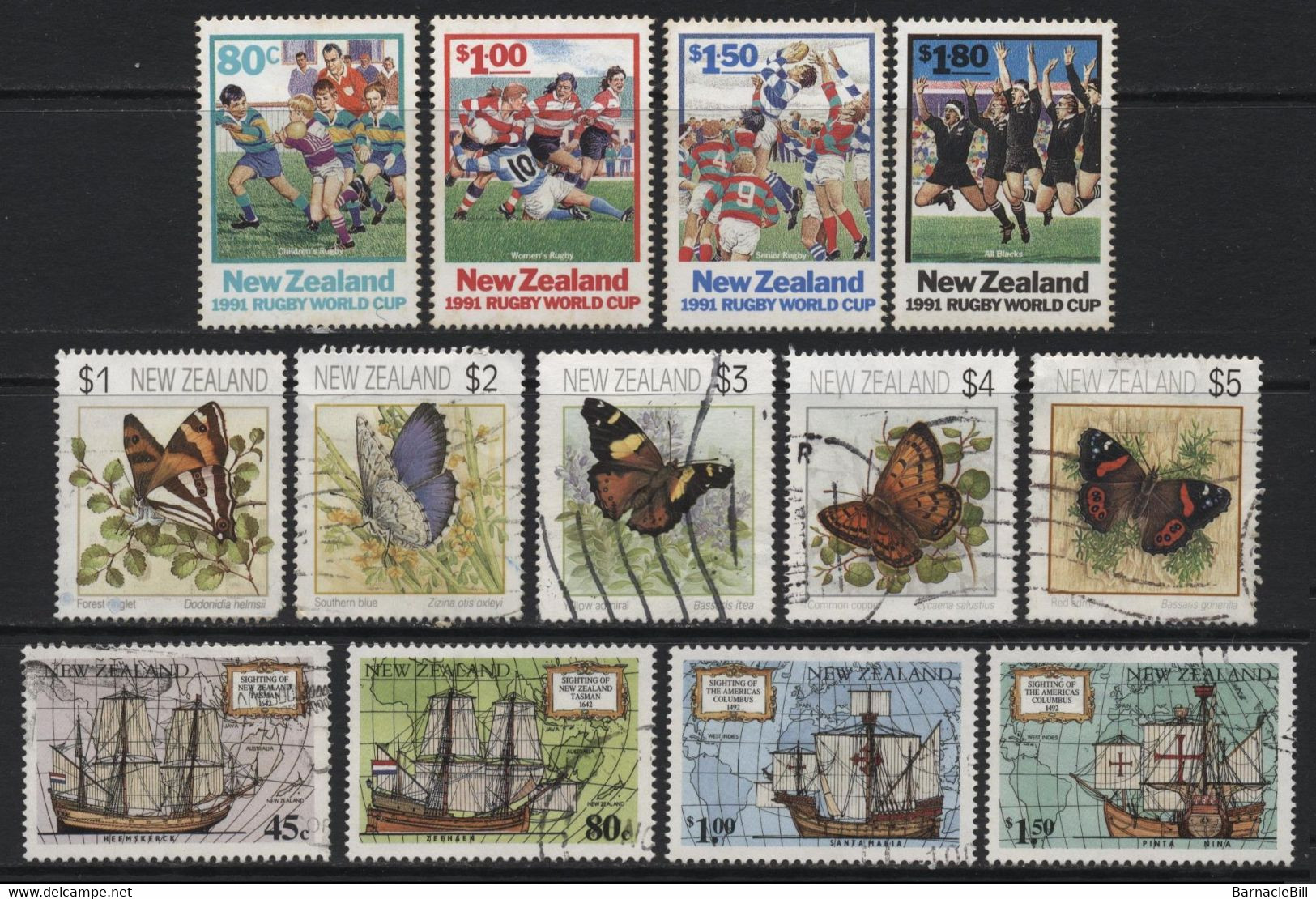 New Zealand (23) 3 Different Sets. 1991 - 1992. Unused. Hinged. - Collections, Lots & Séries