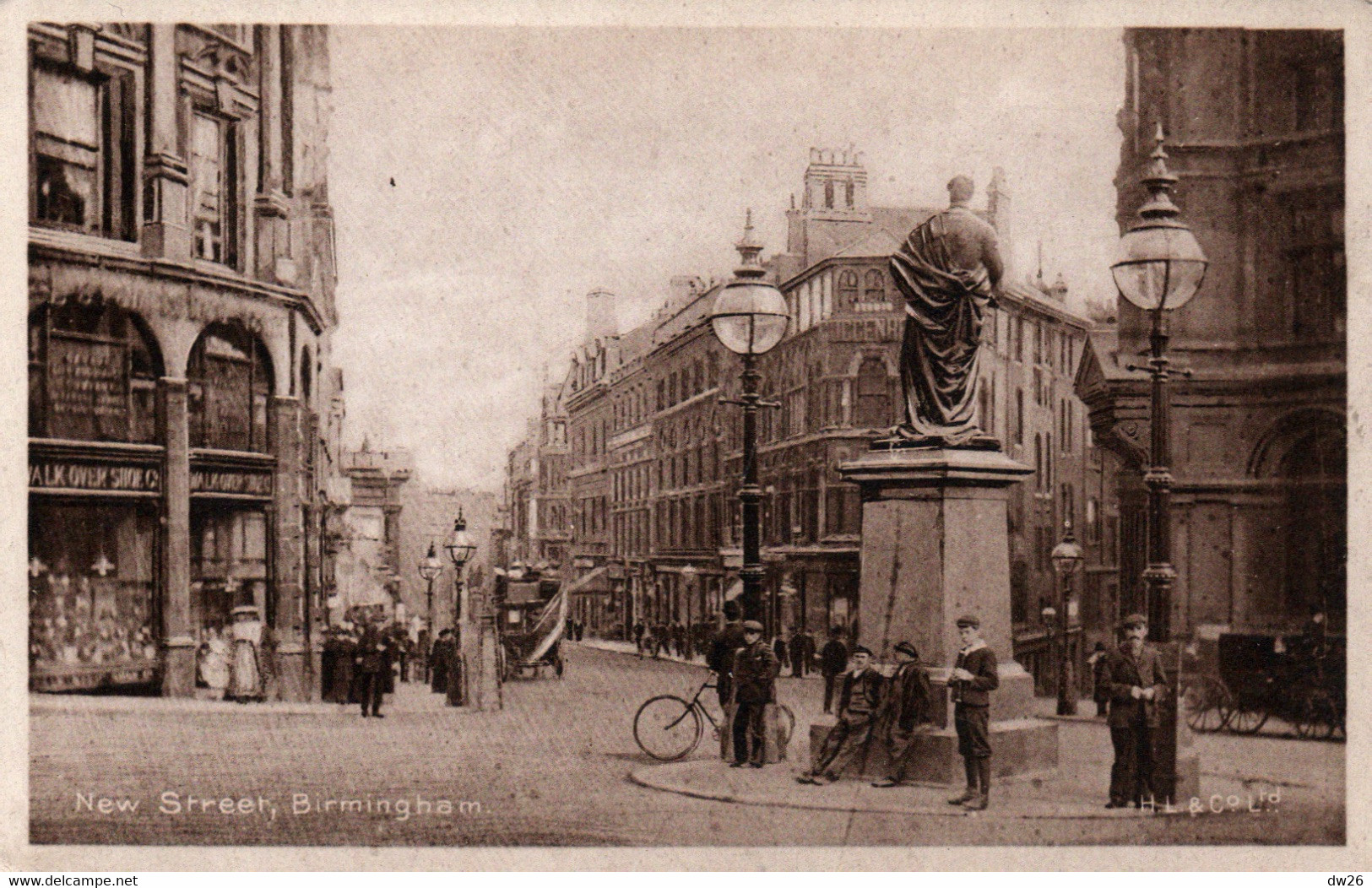 Birmingham - New Street, Victoria Square, Statue - Lang's Artistique Series N° A 132 - Postcard H.L. & Co Non Circulated - Birmingham
