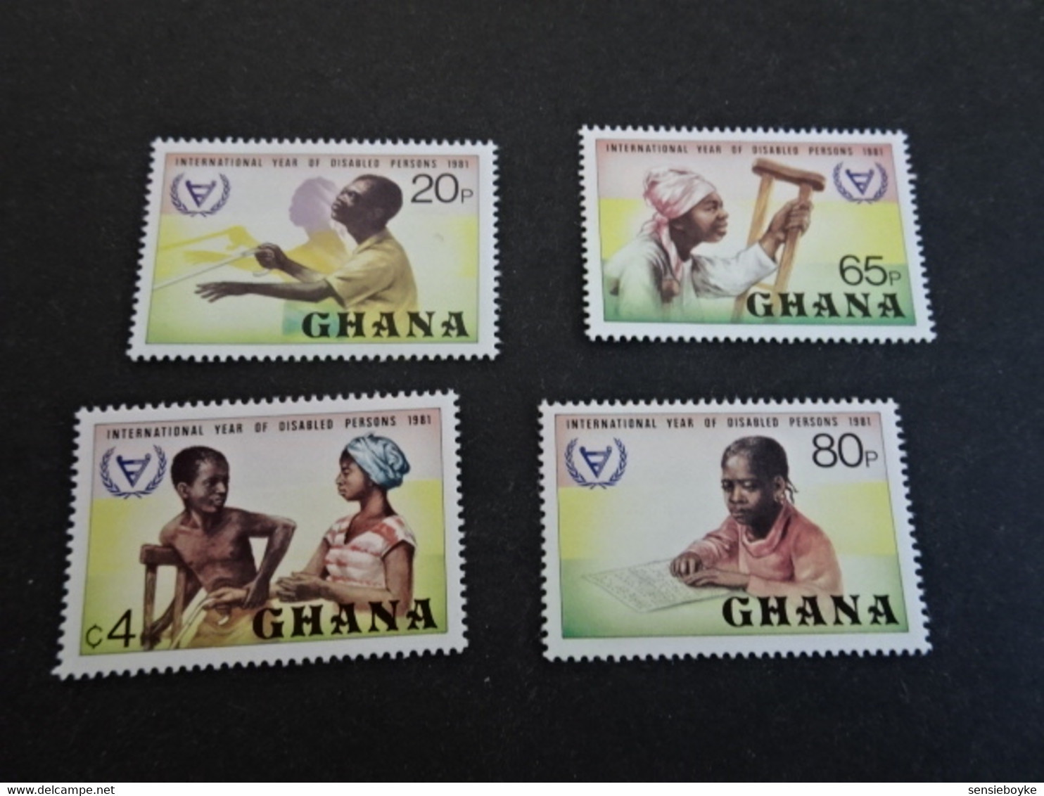 K45020 -   Set MNh Ghana - 1982 - Int. Year Of Disabled Persons - Ghana (1957-...)