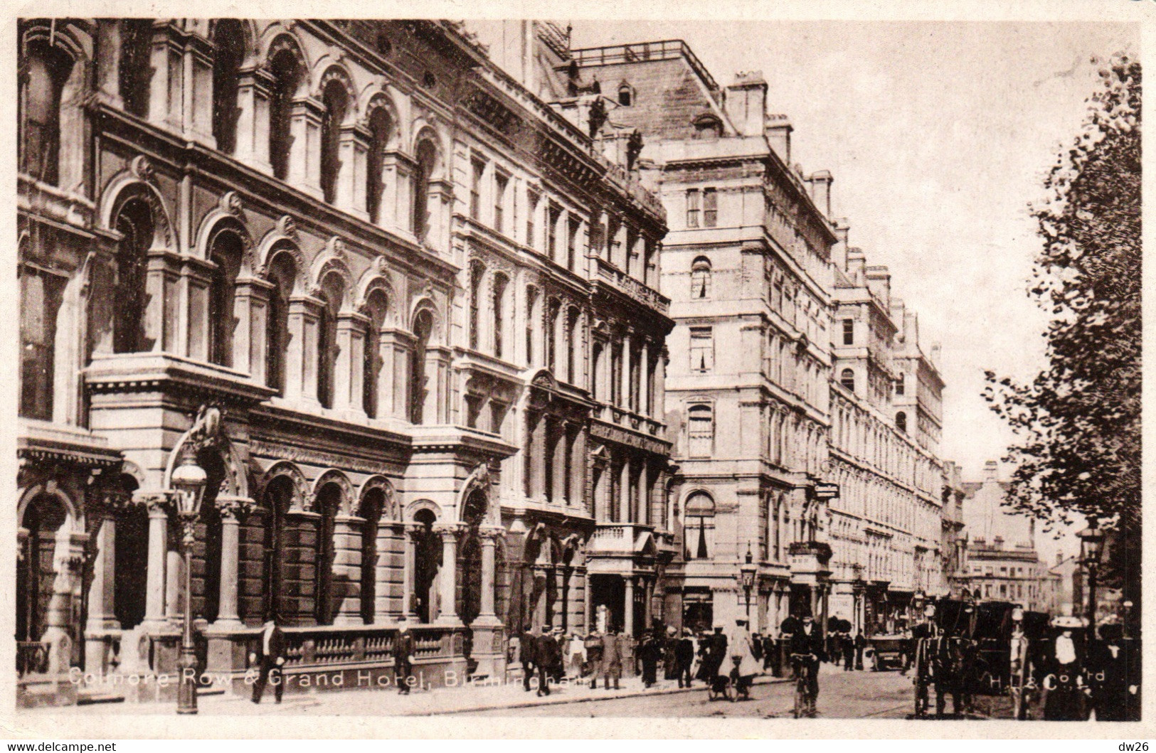 Birmingham - Colmore Row & Grand Hotel - Lang's Artistique Series N° A 133 - Postcard H.L. & Co. Ltd Non Circulated - Birmingham