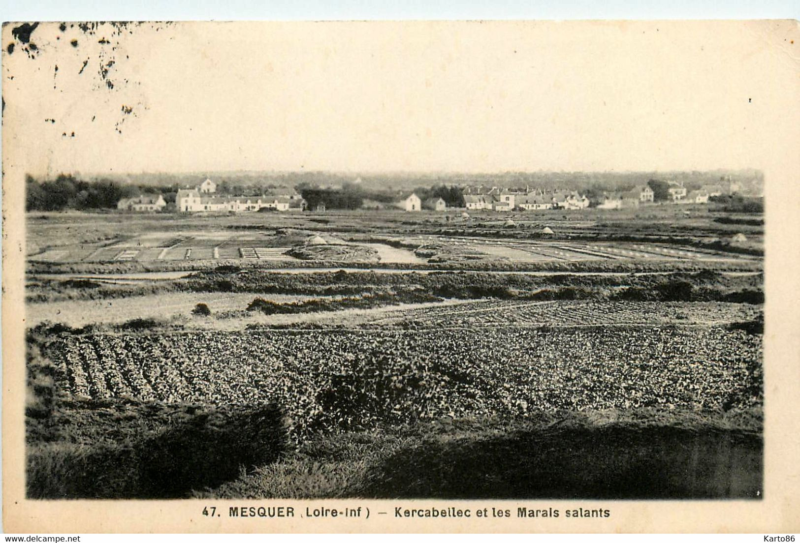 Mesquer * Quimiac * Vue Sur Le Village De Kercabellec Et Les Marais Salants - Mesquer Quimiac