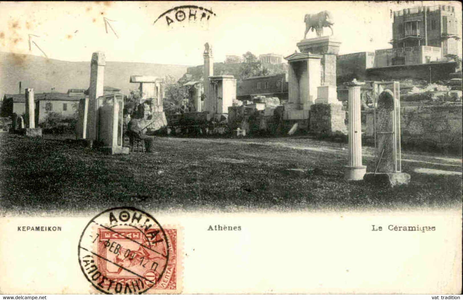 GRECE  - Affranchissement De Athènes Sur Carte Postale En 1905 Pour La France -  L 89194 - Lettres & Documents