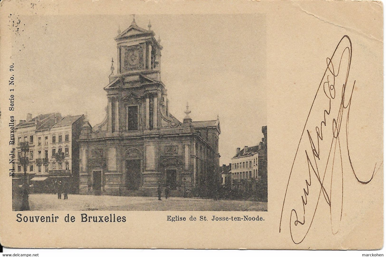 Souvenir De Bruxelles (1210) - Religion : Église De St Josse-Ten-Noode. CPA Précurseurs. - St-Joost-ten-Node - St-Josse-ten-Noode