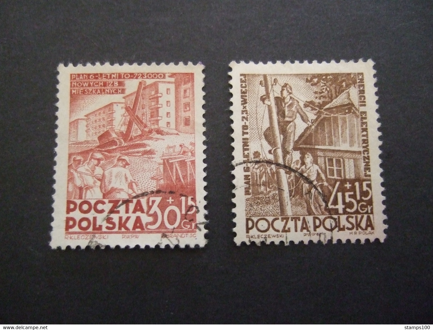 POLAND 1952 MI 746/47.   CTO.  (0411-TVN) - Other & Unclassified