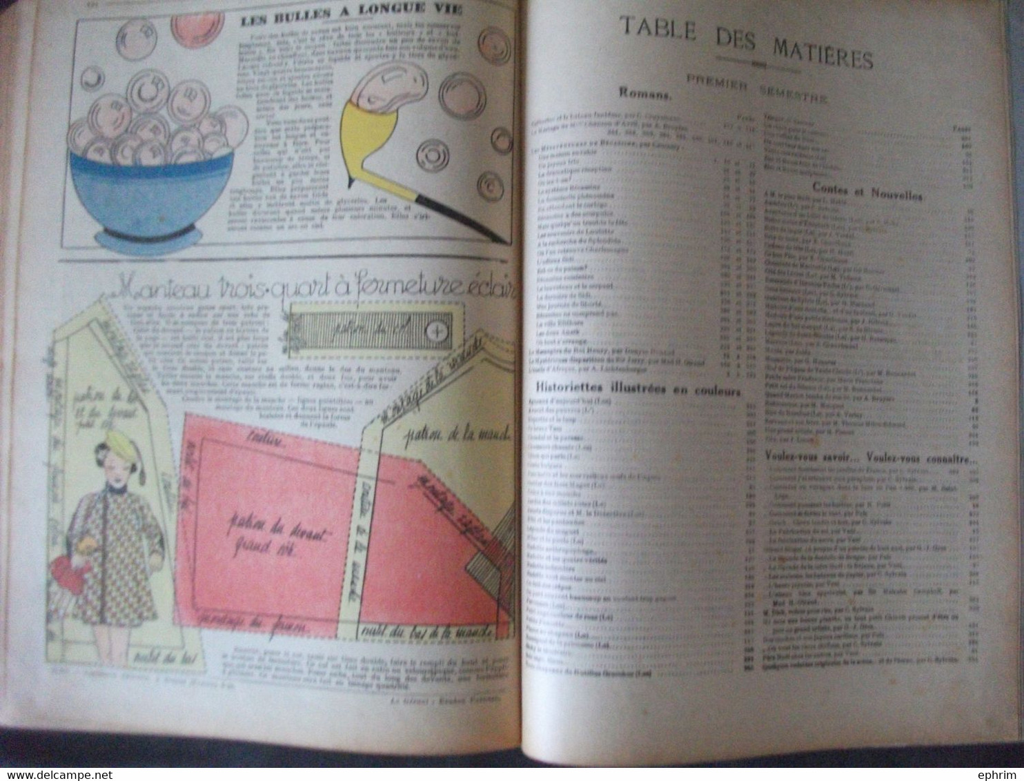 Reliure La Semaine de Suzette Premier Semestre 1938 N°1à 26 Bécassine L'Oncle d'Afrique Lorioux Jeux Rébus Mode Bleuette