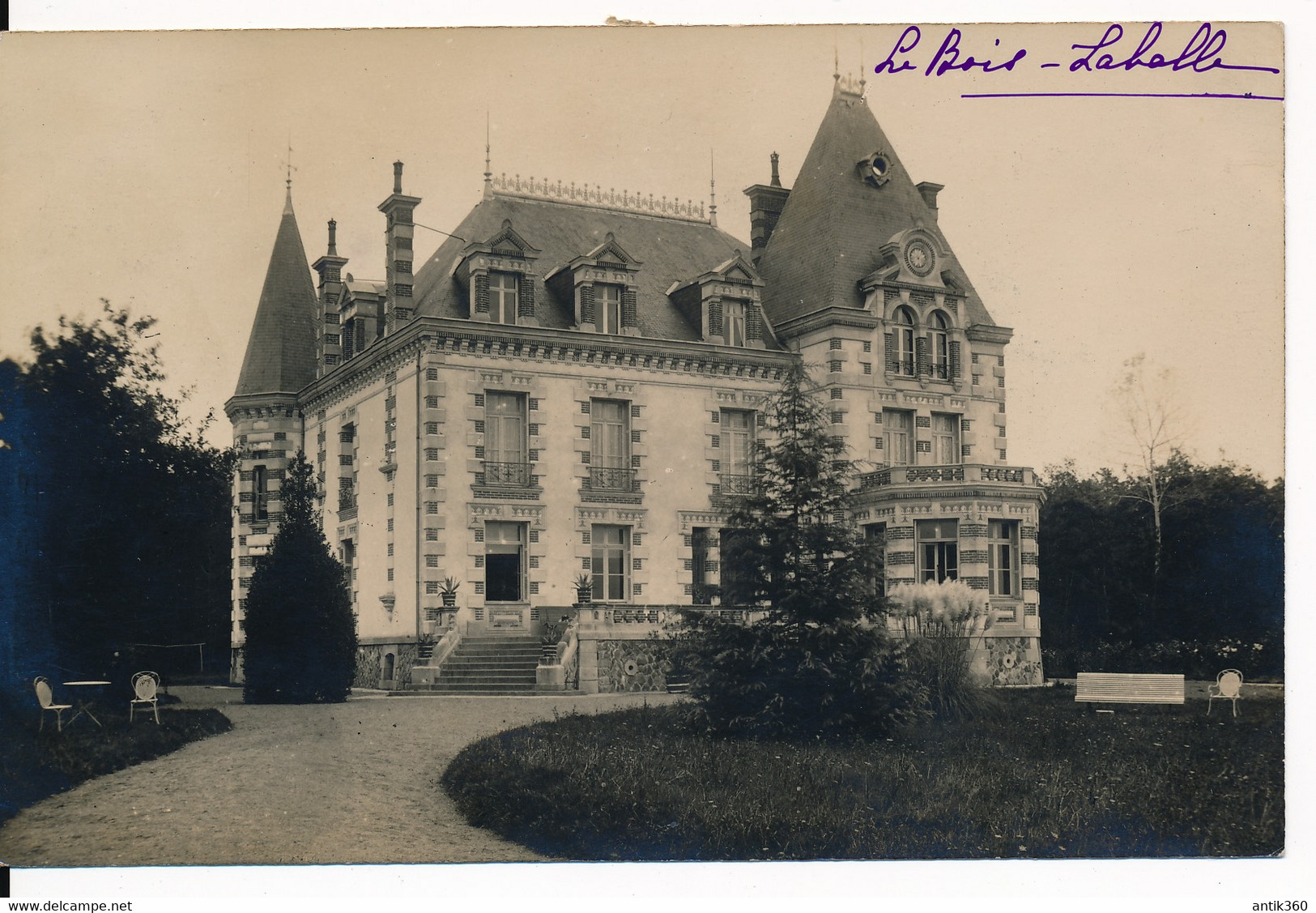 CPA 49 CHOLET Carte-photo Du Château LE BOIS LABALLE - Cholet