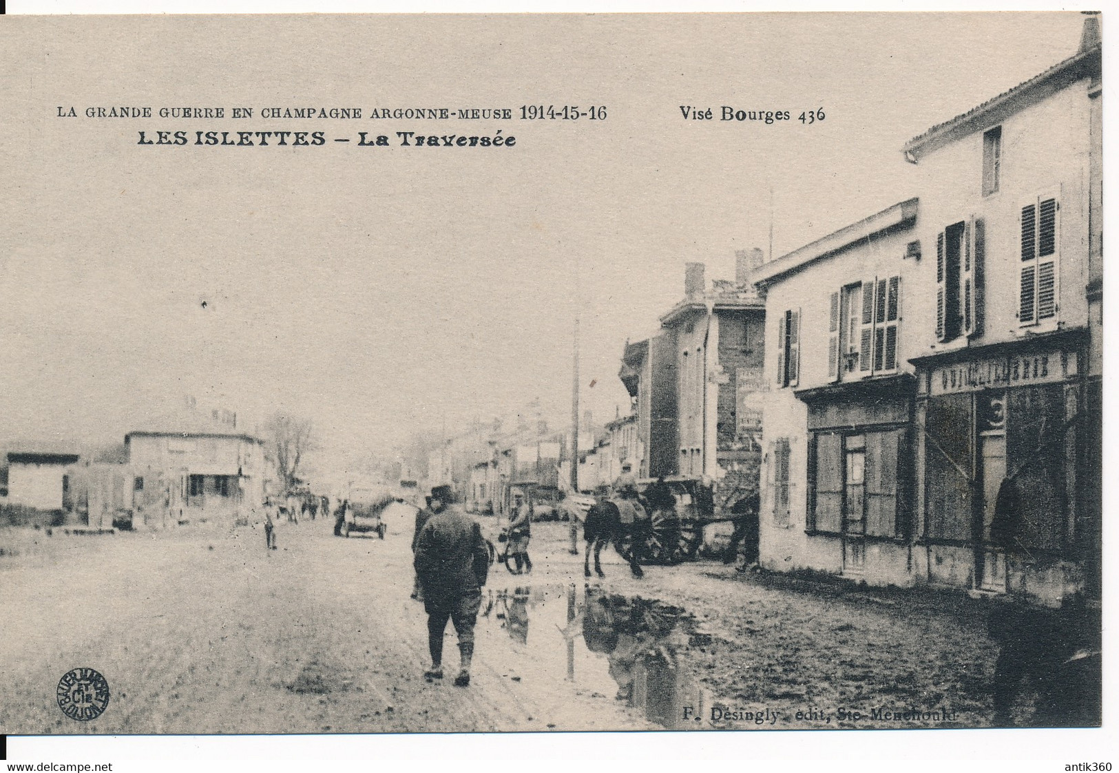 CPA 55 LES ISLETTES La Traversée Guerre En Champagne Argonne Meuse 1914 1915 - Autres & Non Classés