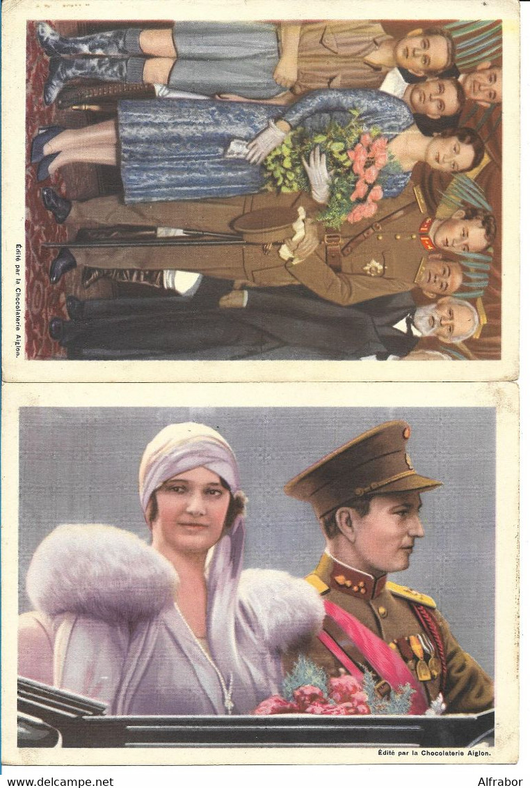 "Nos Souverains et les petits Princes" 4ème série complète 16 photogravures couleurs 13 cm X 18 cm (N° 49 à 64) AIGLON