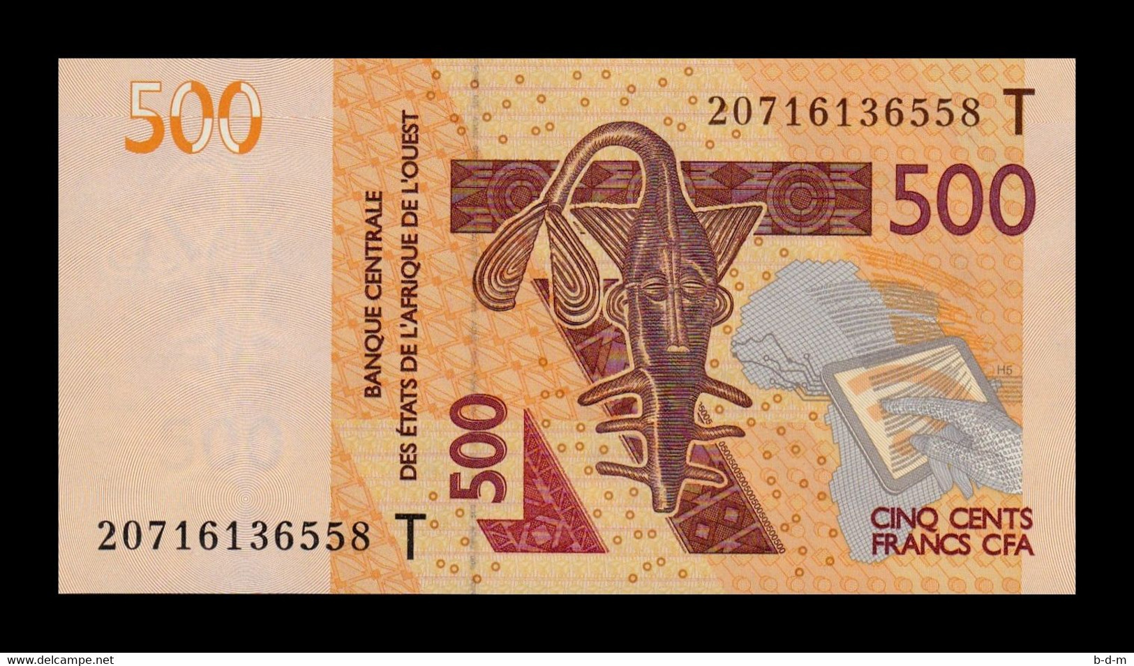 West African St. Togo 500 Francs CFA 2020 Pick 819t New SC UNC - Togo