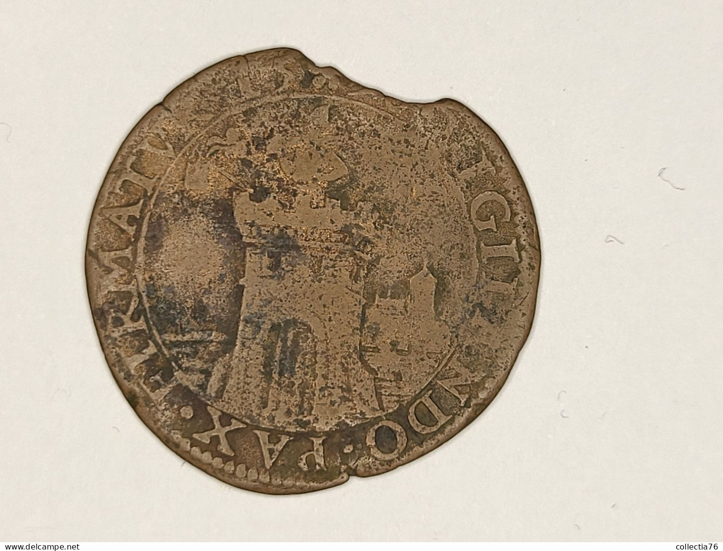 PAYS BAS ESPAGNOL DORDRECHT JETON PHILIPPE II D'ESPAGNE - Monetary/Of Necessity