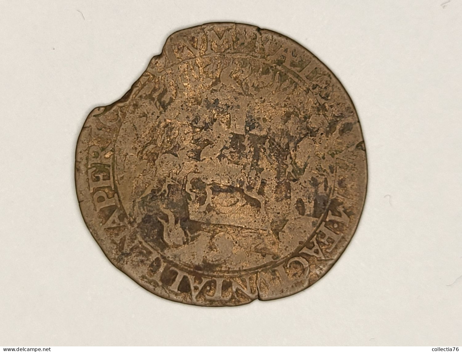 PAYS BAS ESPAGNOL DORDRECHT JETON PHILIPPE II D'ESPAGNE - Monedas/ De Necesidad