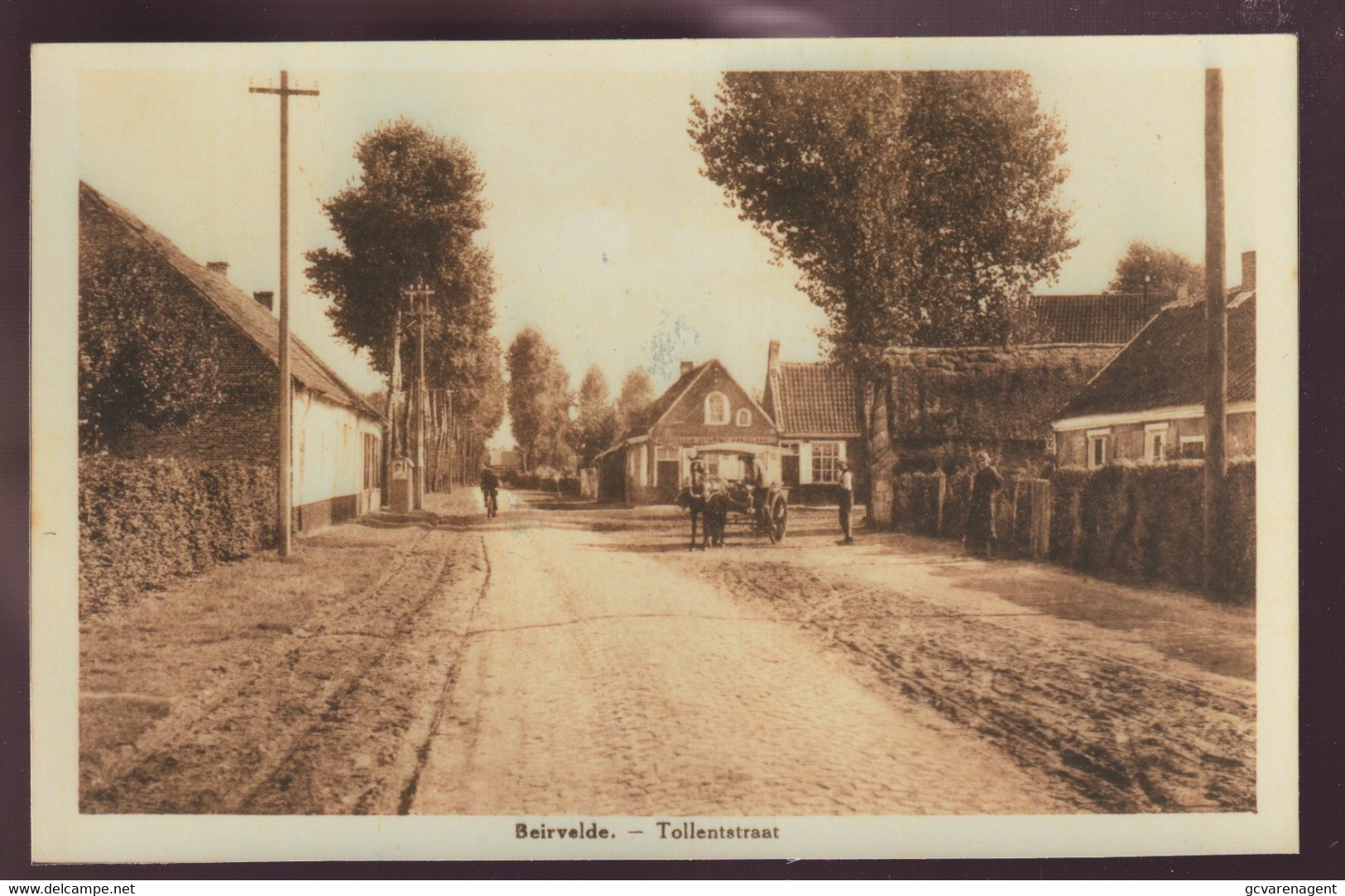 BEERVELDE  FOTO GEMAAKT +- 1980 VAN OUDE POSTKAART  ==  TOLLENTSTRAAT - Lochristi