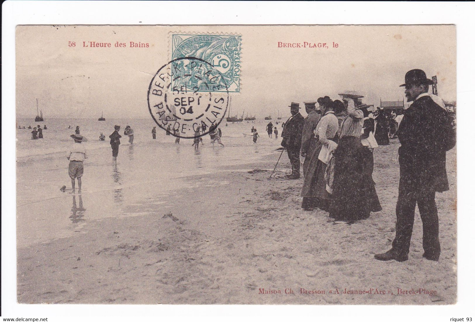 58 L'Heure Du Bain   -   Berck-Plage Le - Berck