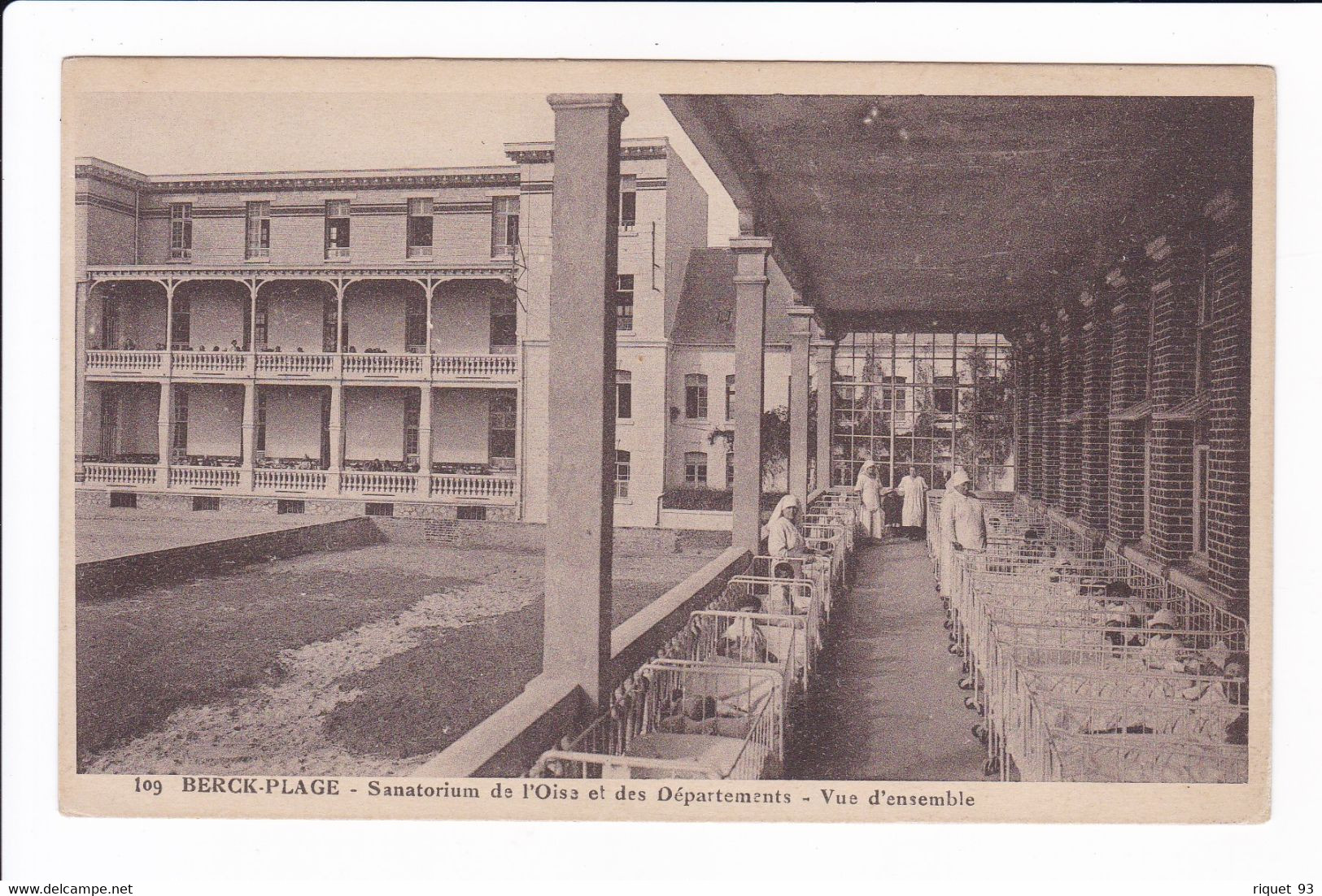 109 - Sanatorium De L'Oise Et Des Départements - Vue D'ensemble (galerie Intérieure) - Berck