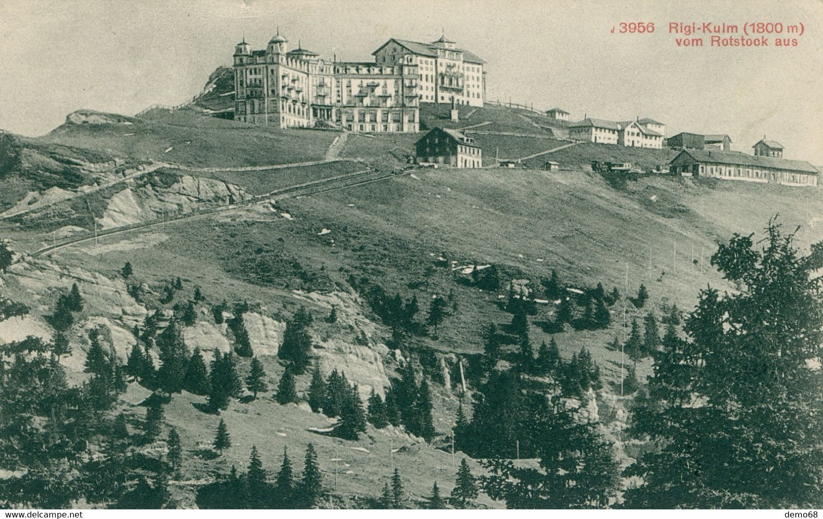 Rigi Kulm Lucerne SZ Schwyz Suisse Schweiz Svizzera  Les Alpes Parasols + Vom Rotstock 2 Cartes 1903 Précurseur 1910 - Autres & Non Classés