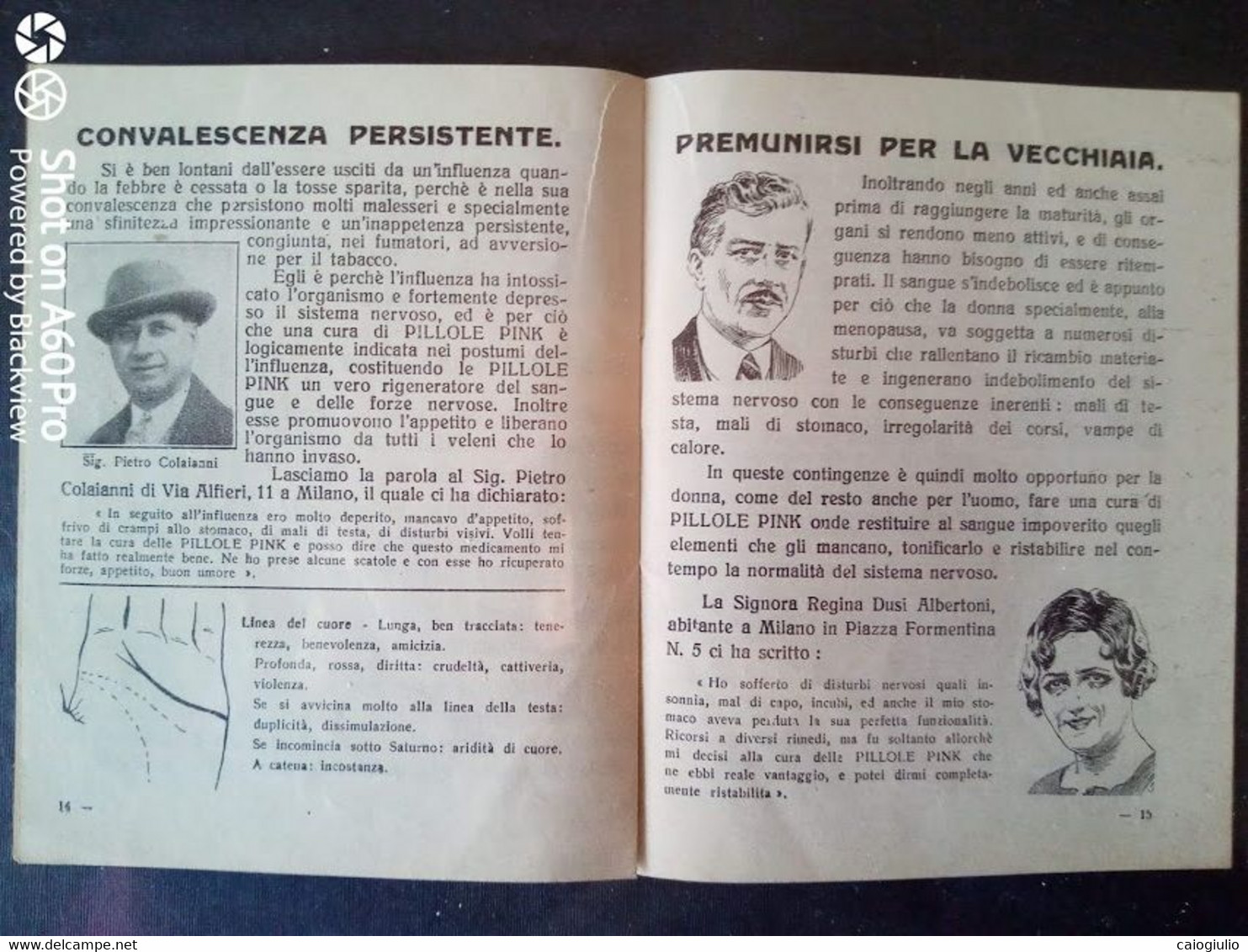 1934 Libretto Pubblicità PILLOLE PINK - LE MANI - Medecine, Biology, Chemistry