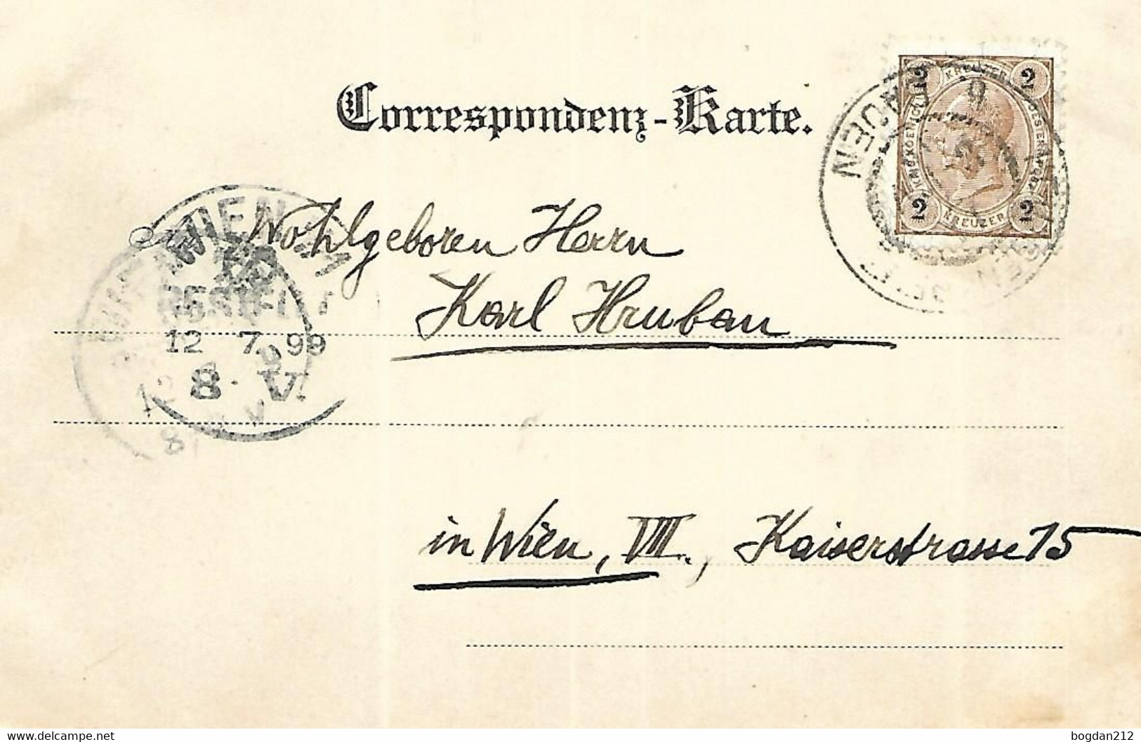 1899 - HEILIBENKREUZ ,  Gute Zustand, 2 Scan - Heiligenkreuz