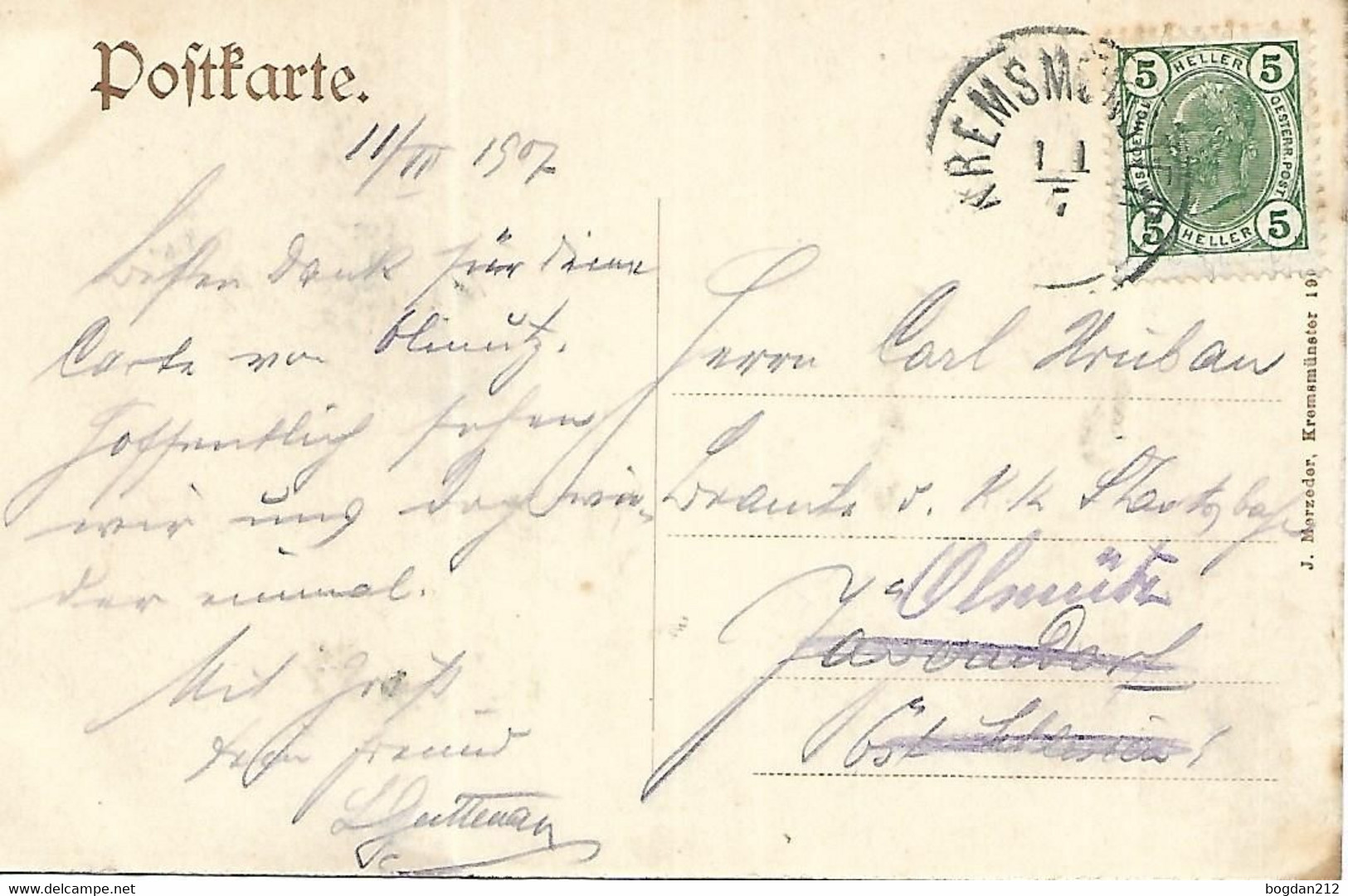 1907 - KREMSMUNSTER ,  Gute Zustand, 2 Scan - Kremsmünster
