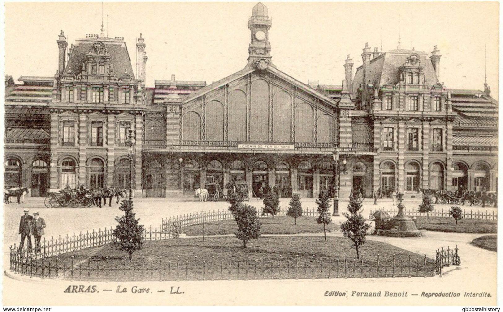 FRANCE ARRAS The Railway Station Superb Mint Pc Ca. 1900/10 - Stazioni Senza Treni