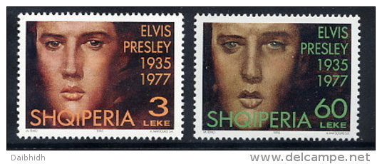 ALBANIA 1995  Elvis Presley Set Of 2   MNH / **.  Michel 2583-84 - Albania
