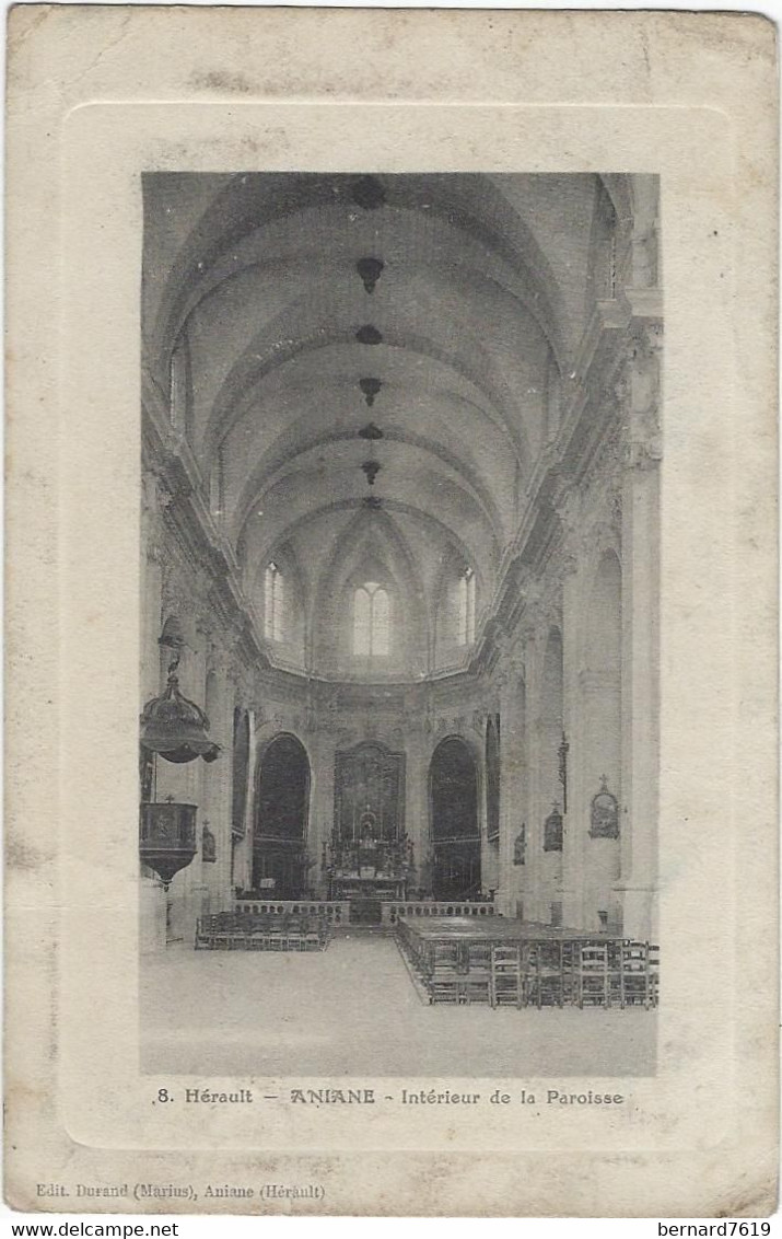 34 Aniane  -  Interieur De La Chapelle - Aniane