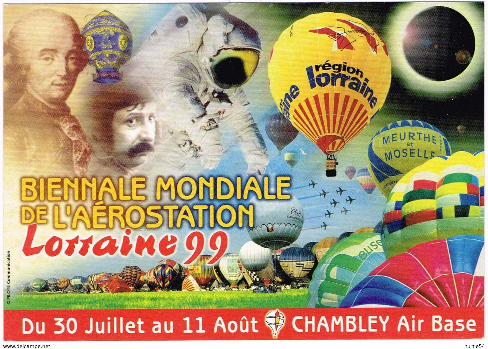 Carte Biennale Mondiale De L'Aérostation - Chambley Bussieres