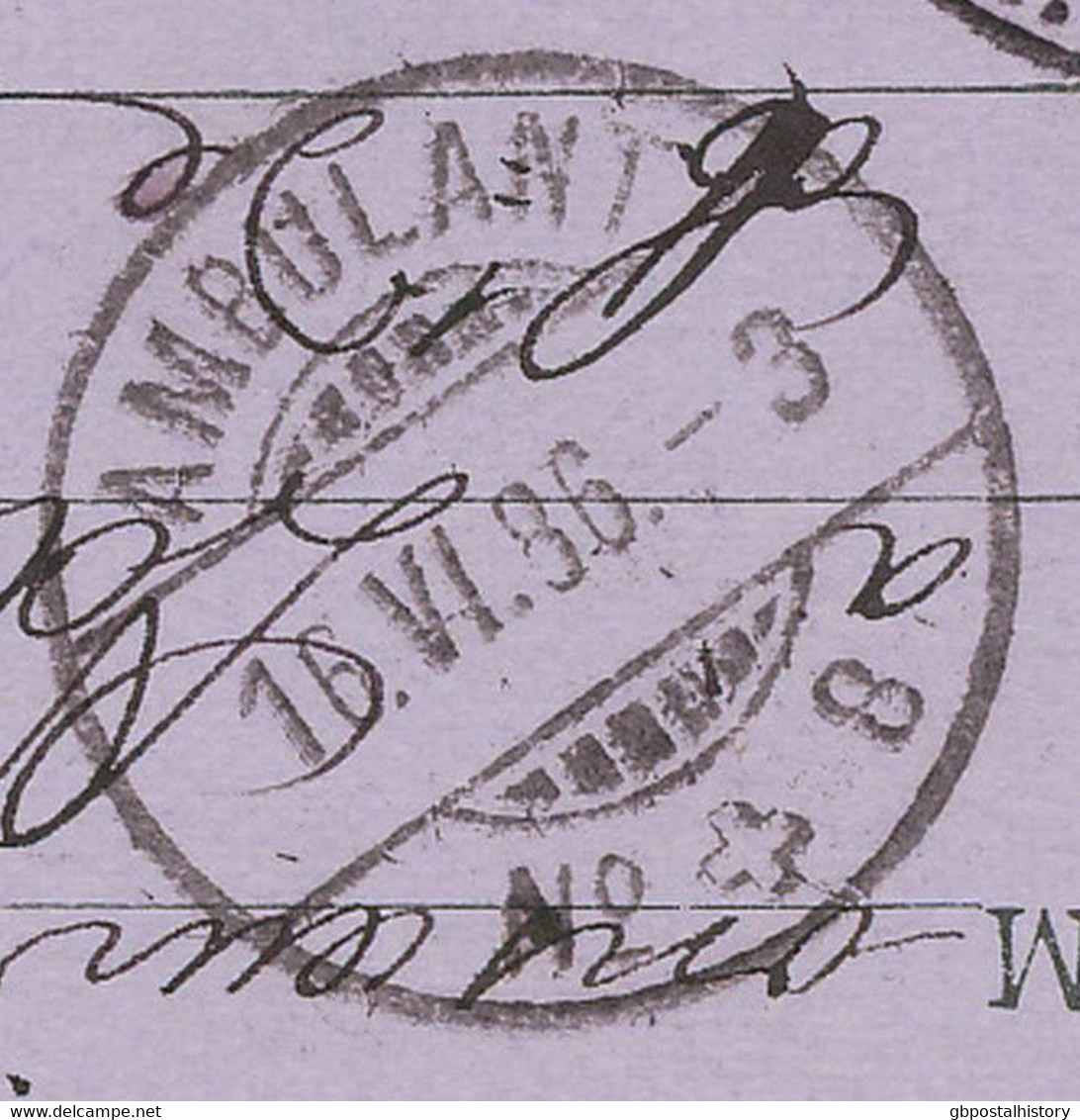 FRANCE 1884 Allegory 10 C Postcard CDS "AMBULANT / No. 8" And Boxed "A" Railway - Posta Ferroviaria
