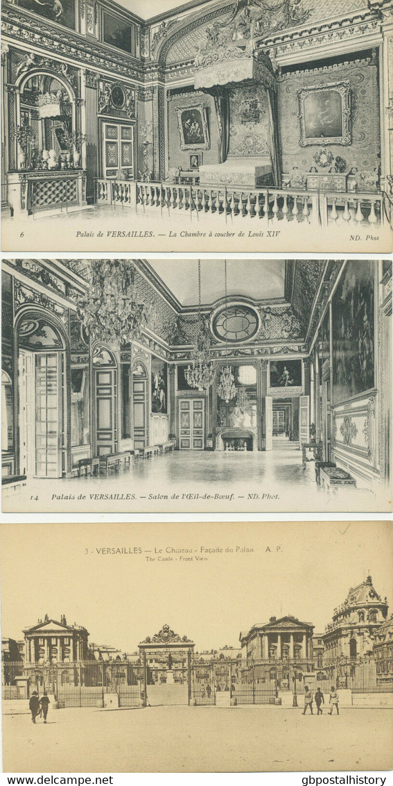 FRANKREICH "VERSAILLES" 16 Versch. AK's Dabei Handkolloriert Ca. 1900/20 - Ile-de-France