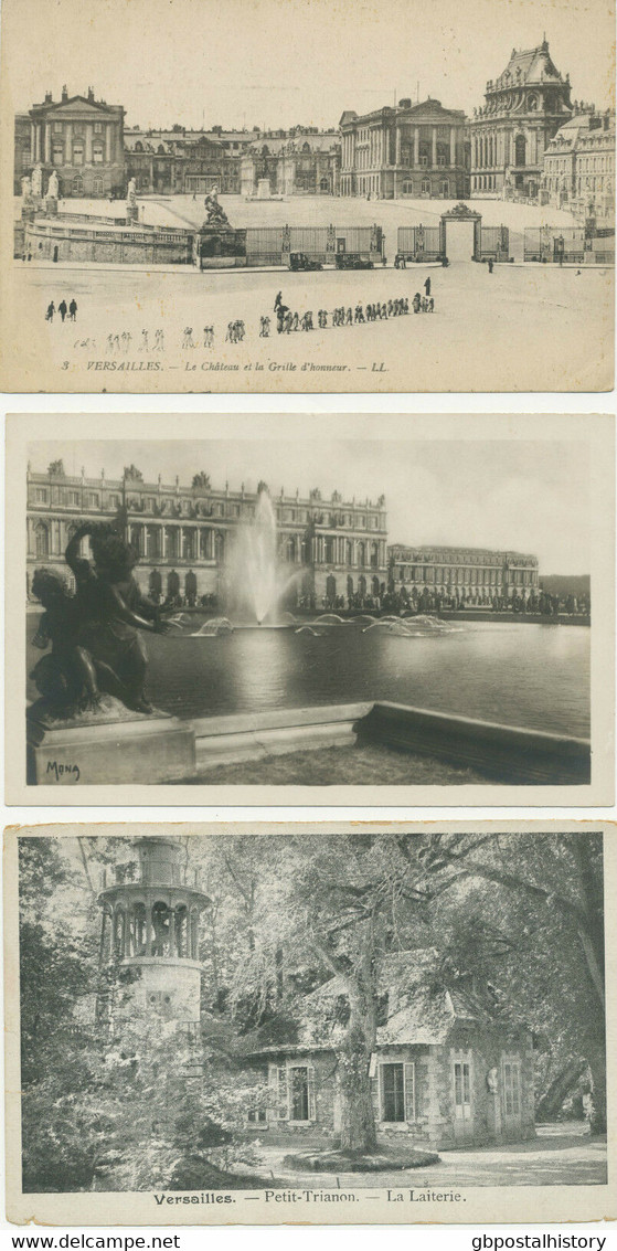 FRANKREICH "VERSAILLES" 16 Versch. AK's Dabei Handkolloriert Ca. 1900/20 - Ile-de-France